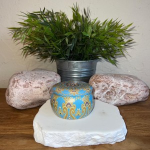 BOUGIE BOITE FER BLANC