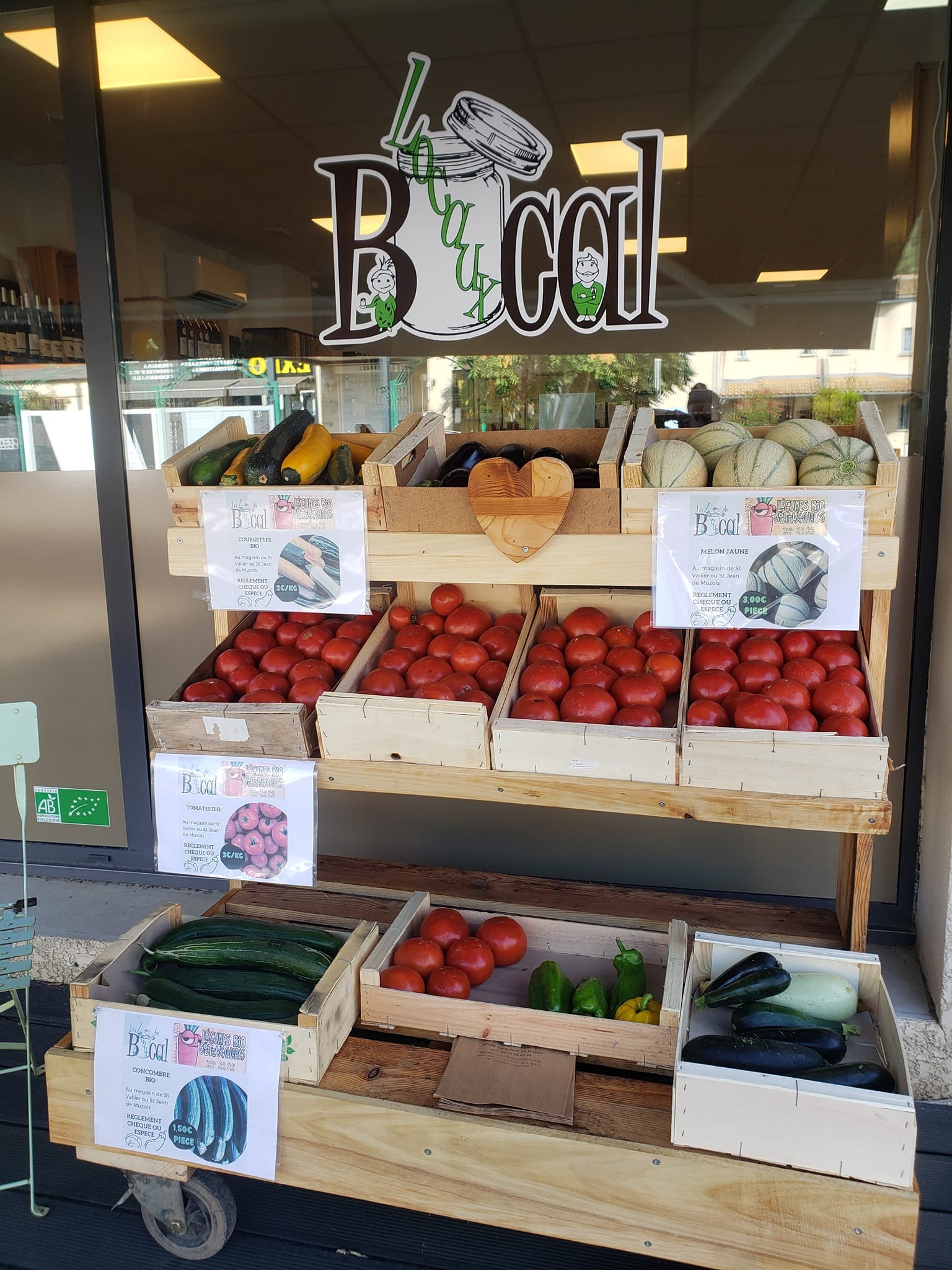 Légumes de la ferme des blancs à Eclassan
