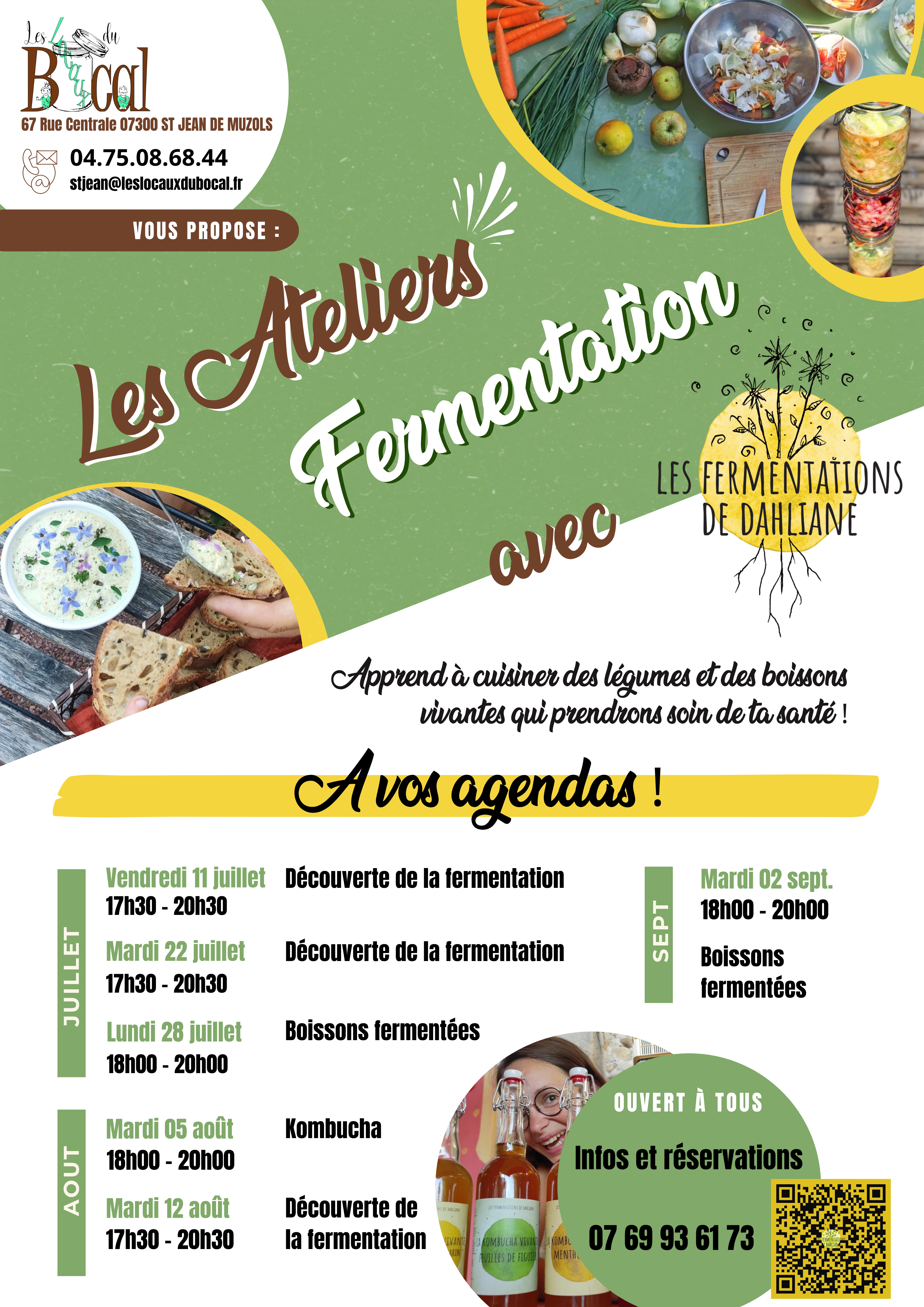 Ateliers autour de la fermentation